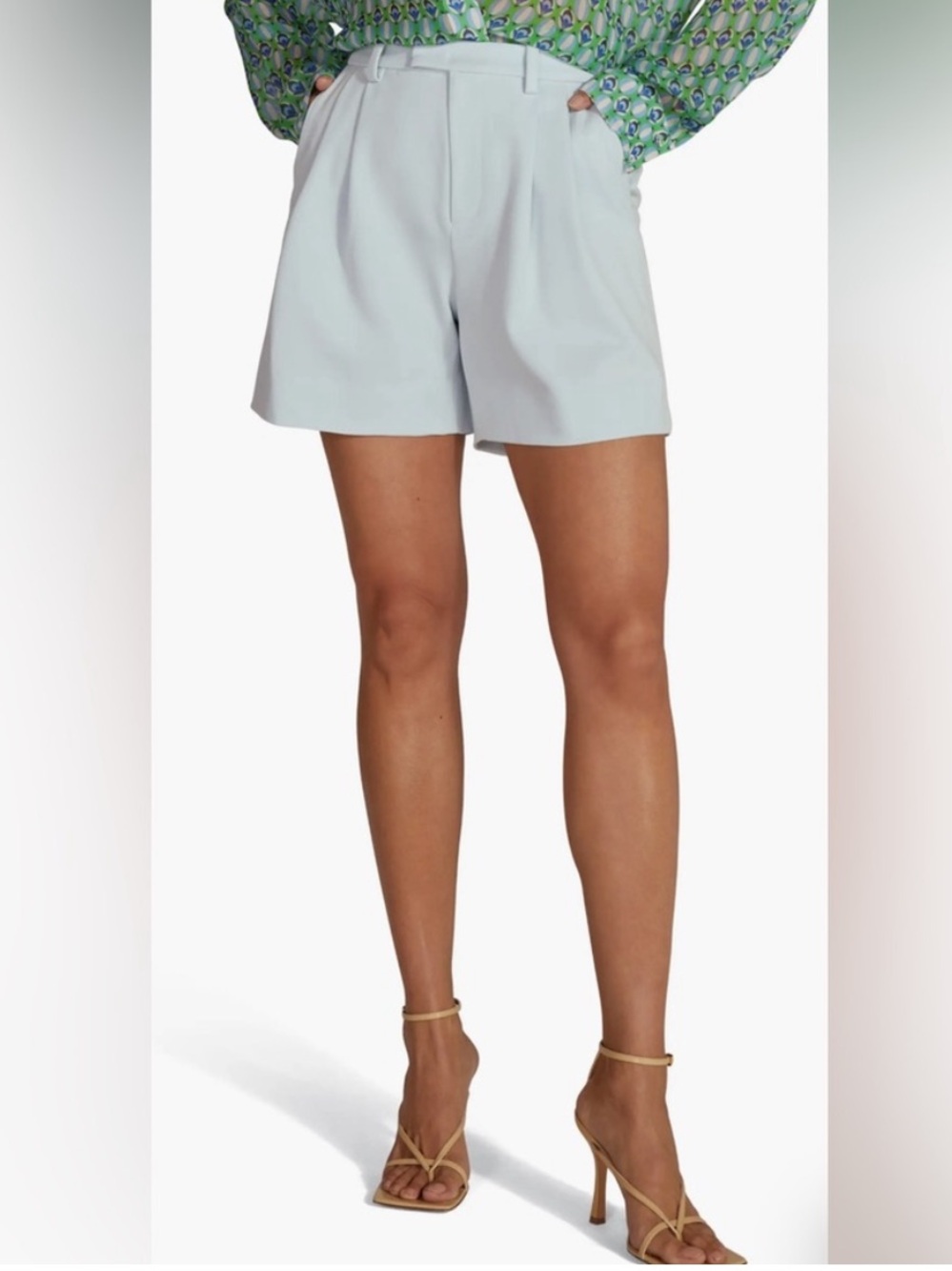 Favorite Daughter Agnes Short Tailored Pastel Blue Shorts